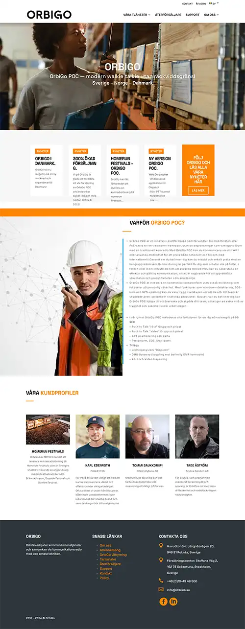 Corporate Website for Telecom Company